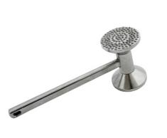 GRÄWE Fleischhammer aus Aluminium, doppelseitig, Fleischklopfer mit zwei Bearbeitungsflächen inkl. Glatter und Genoppter Fläche, 28 cm