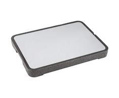 ONVAYA Kühlplatte für BBQ inkl. Kühlakku | 1 Stück | Servierplatte | Tablett | 39x4x29 cm | Aluminiumplatte | extrudiertes Polystyrol