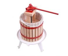 HENGMEI 12L Obstpresse Fruchtpresse Saftpresse Beerenpresse Weinpresse mit Pressnetz Mechanische Presse (12L)