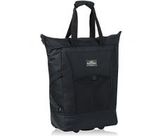 KEANU Einkaufstrolley Wheel Trolley Shopping Damentasche Einkaufsroller Korb Shopper - Trinity Punta - Farbauswahl (Pure Black (Schwarz))