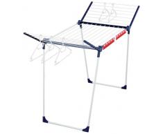 Leifheit Standtrockner Pegasus 200 Solid mit 20 m Trockenlänge für 2 Wäscheladungen, Wäscheständer für lange Wäsche, Flügelwäschetrockner mit Kleinteilehalter, Kleiderbügelstangen und 5 Bügeln