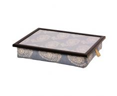 Andrew´s Knietablett Laptray mit Kissen Tablett Paisley Blau