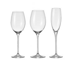 Leonardo Cheers Gläserset 18 tlg.- Rotwein, Weißwein und Sektgläser