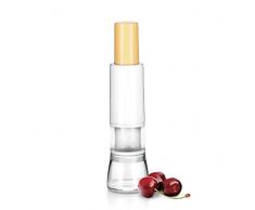 Tescoma Kirschentkerner, Kunststoff, weiß/transparent/gelb, 8.1 x 5.6 x 20.8 cm