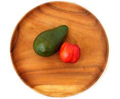 runder Holzteller 15 20 25 30 cm Akazienholz Ritter LARP Mittelalter (30cm)