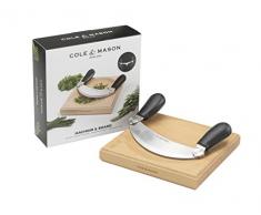 Cole & Mason Brett Wiegemesser, Holz, Edelstahl, schwarz/braun, 21,6 x 21,6 x 7 cm