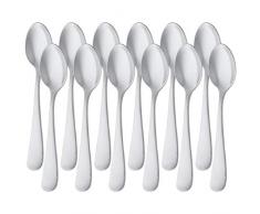 Amazonbasics - Kaffeelöffel aus Edelstahl, Rundkanten-Design, 12er-Pack