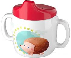 HABA Trinklerntasse in rot mit Igel Glück