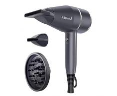 Hair Dryer Ribivaul Anion Hairdryer Salon Haarfön mit Ionenfunktion ThermoProtect Haartrockner Advanced Technologie 3 Aufsätze Dry Care DIY Styling für Damen Herren Friseurladen & Zu Hause Haar Fön