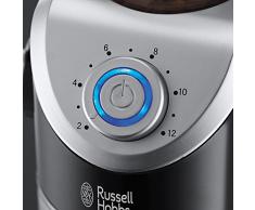Russell Hobbs Kaffeemühle Classics, hochwertiges Scheibenmahlwerk, elektrisch, variable Mahlgradeinstellungen für Kaffeebohnen, Nüsse, Gewürze, Getreide, 23120-56