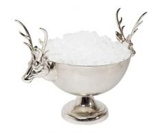 Kare Design Weinkühler Oh Deer, großer Kühler für Wein und Champagner, Designer Weinkühler, Flaschenkühler im Hirsch Design, (H/B/T) 54x69x49cm