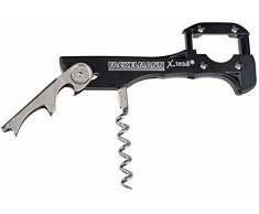 Fackelmann Kellnerkorkenzieher X-TREND, Weinflaschenöffner mit Folienschneider, Kapselheber, Menge: 1 Stück, farblich sortiert