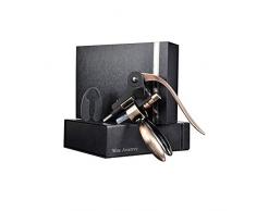 Light Korkenzieher, Manueller Wein Öffner Kit,Zink-Legierung Griff Korkenzieher,Deluxe Weinöffner Zubehör, Elegantes Design