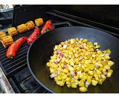 BBQ-Toro Gusseisen Wok I Ø 35,5 cm I Wokpfanne, Gusspfanne, Pfanne I induktionsgeeignet