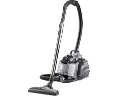 AEG LX7-2-ÖKOX Staubsauger ohne Beutel (55% Recyclingmaterial, inkl. Zusatzdüsen, 750 Watt, 9 m Aktionsradius, 1,4 l Staubbehälter, ergonomischer Handgriff, waschbarer Hygiene Filter, schwarz/grün)