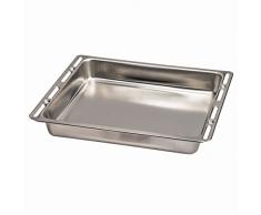 Xavax Bräter- und Auflaufblech zur Zubereitung von Braten, Breite 46.5 cm, Höhe 6.5 cm, Fassungsvermögen 8 Liter, Edelstahl, Silber
