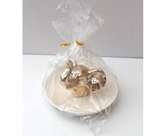 Einhorn, Hirsch oder Elefant Schmuck Tablett, in Gold oder Silber Style, Keramik Ring und Ohrring Auflaufform von ® GoldElephant