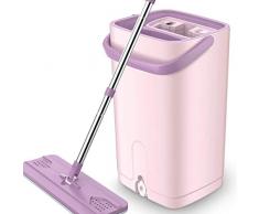 Magic Spin Mop, Bodenmop 360-Grad-Rotation Trocken- und Nassmopp zur Reinigung von Bodenfliesen für Hartholzlaminat