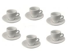 Espressotasse Italia inklusive Untertasse - 6er Pack