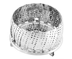 Silit Sicomatic Schnellkochtopf Dampfer-Einsatz mit Öse, Ø 14 cm, faltbar, Edelstahl, spülmaschinengeeignet