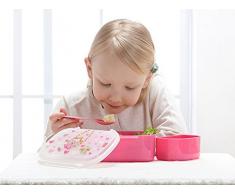 sigikid, Mädchen, Brotdose mit buntem Druck, Brotzeitbox Pinky Queeny, Pink, 24472