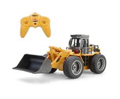 Fernbedienung RC BAU Bulldozer Spielzeug Traktor LKW Frontlader Bagger Fahrzeug 5 Kanal Vollfunktionale Funkspielzeug Digger für Kinder Jungen Alter 3