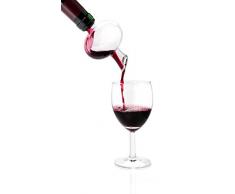 Leopold Vienna Mini-Weindekanter Verso, Kristall, Transparent 6.9 x 6.9 x 11.3 cm