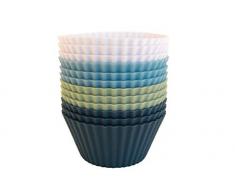 Die Silikon Küche wiederverwendbare Silikon Backförmchen - 12 Stück - ungiftig - BPA-frei - spülmaschinenfest