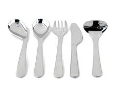 Lasergrafics-Shop 5 TLG. Kinderbesteck - Set Kamen - mit individueller Gravur