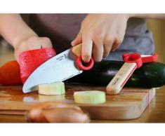 Opinel Le petit Chef - Kinder Kochmesser Set - 3 teilig - Kochmesser - Fingerschutz - Sparschäler - rostfrei