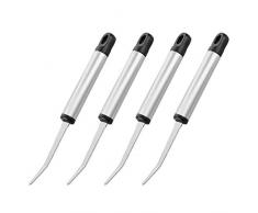 UPKOCH 4Pcs Zitrusschäler Edelstahl Orangenschäler Grapefruitschäler