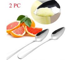 Küche Löffel, Jaminy 2PC Thick Edelstahl Grapefruit Löffel Dessert Löffel gezackten Rand Obst und Gemüse Küche Gadgets Cooking Tools