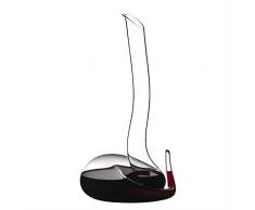 Houozon bleifreie schlangenförmige Kristall-Rotweinkaraffe, handgemacht, Weinflasche transparent, stromlinienförmiges Design, Aufschnittverfahren, für Bar-Restaurants geeignet.