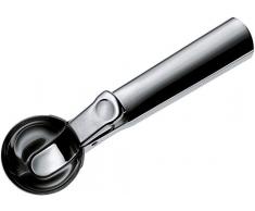 WMF Gourmet Eisportionierer 18 cm, Eislöffel mit Auswerfer, Cromargan Edelstahl poliert, Portionierer für Eiskugeln, Reis, Melonenkugeln, Keksteig
