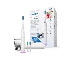 Philips Sonicare DiamondClean Smart Elektrische Zahnbürste mit Schalltechnologie HX9903/03, Ladeglas, Reiseetui, weiß