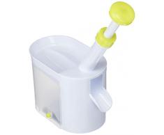 Ibili 774100 Kirschen-Entkerner / Entsteiner, 16 cm Weiß /Grün