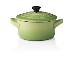 Le Creuset Mini-Cocotte/ Bräter, Rund, 200 ml, 10 x 5 cm, Steinzeug, Grün