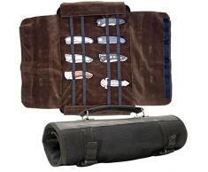 Messertragetasche Roll Tasche bis zu 24 Messer ohne Inhalt Köche Jäger Metzger