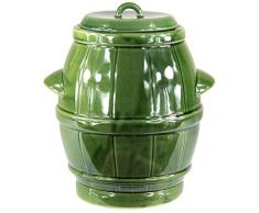 Tontopf Steinguttopf Rumtopf Schmalztopf Steingut Honig grün 5 Liter