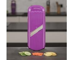 Börner Scheibenschneider violett, Gurkenhobel, Zwiebelschneider, Gemüsehobel für feine Scheiben