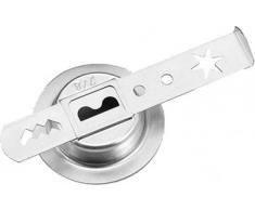 Westmark Spritzgebäckvorsatz, 2-tlg., Zubehör für Westmark Fleischwolf 97522260/Gr. 8, Stahl, Silber, 14712270