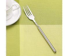 szkn Obstgabel, massiv, Teleskopstange, silberfarben, Küchengabel, Esszimmer, Edelstahl, Westernstahl, Küchenwerkzeug One silber