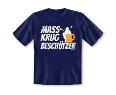 Lustiges T-Shirt zu Wiesn und Volksfest - Masskrug Beschützer - Funshirt fürs Oktoberfest oder originelles Geschenk, Größe:4XL