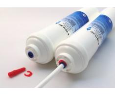 UN-3. Wasserfilter für Samsung, LG, Side by Side Kühlschrank Filter extern. Kühlschrankfilter mit integriertem Schlauchanschluss. 3-er Pack.