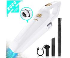 MomMed Handstaubsauger, Akku Handstaubsauger 6 Kpa 120W, 2200mA Kabellos Staubsauger Nass/Trocken Handsauger schnellaufladung Haus&Auto Reinigung Autostaubsauger waschbarer Filte