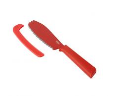 Kuhn Rikon 23059 Sandwichmesser-23059 Edelstahl, mit Klingenschutz, rot, 18/8