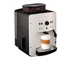 Krups EA8105 Kaffeevollautomat, automatische Reinigung, 2-Tassen-Funktion, Milchsystem mit CappucinoPlus-Düse, 15 bar, Espresso-Kaffee-Maschine, Kaffeeautomat in weiß