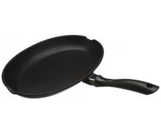 Kela 11559 Fischpfanne, Antihaftbeschichtung, Aluguss 5 mm, Induktionsgeeigent, Oval, 34 cm Breite, Kerros