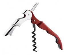 KTX7® Kellnermesser - Korkenzieher mit zweistufigem Hebelsystem X.1 (Rot)