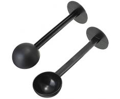 Kentop 2Pcs Kaffeemesslöffel Kunststoff Coffee Scoop Kaffeebohnen Löffel Kaffeepulver Löffel Messlöffel Kaffee Zubehör